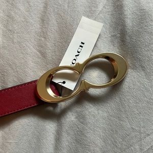 NWT Authentic Red Coach Belt